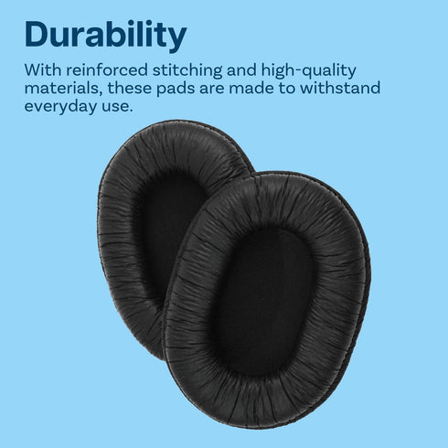 Ear Pads Replacement for Sony MDR-7506/MDR-V6/MDR-V7/MDR-CD900ST Headphone by MMOBIEL, Memory Foam, Black