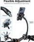 woleyi 17 16 15 14 13 12 S25, 4.7 7" Gooseneck Phone Holder for Wheelchair, Stroller, Golf Cart, Boat, Mic Stand