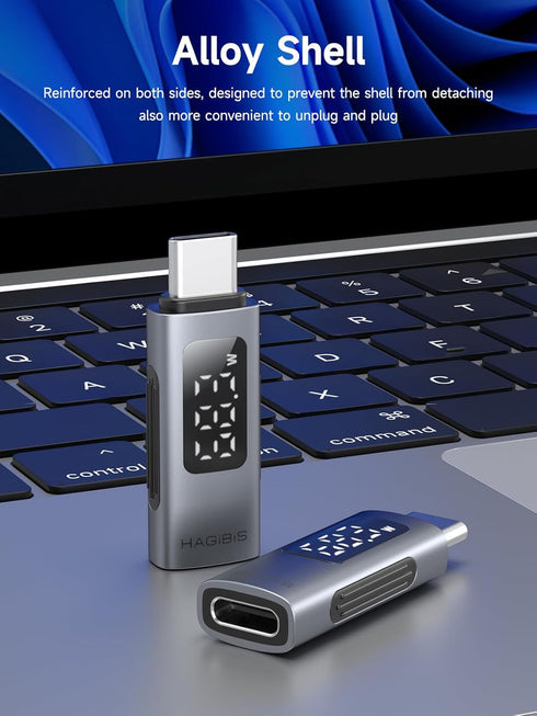 Hagibis LED Display USB C Adapter 240W 40Gbps 8K@60Hz for Thunderbolt 4/3, iPhone 15 Pro Max