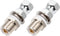 Heavy Duty SO-239 Stud Mount - CB Radio Antenna Standard 3/8 x 24 Threaded Adapter (2 Pack)