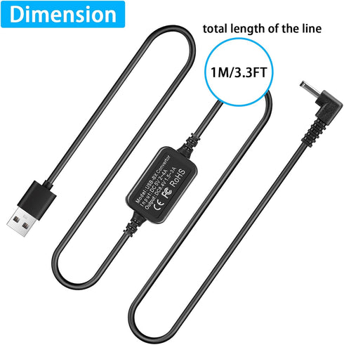 TKDY ACK-E12 USB Cord Power Supply M50 Dummy Battery Kit for Canon EOS M50 Mark II, M100, M200 Cameras