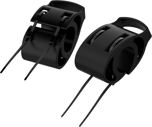 2-Pack Bicycle Handlebar Mount Bracket Kit with Zip Ties for Garmin Forerunner, Approach, Fenix Watches