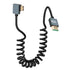 CERRXIAN 8K Left Angled Mini HDMI to HDMI Cable, 48Gbps High Speed