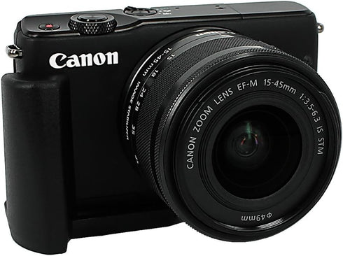 M10 Fotodiox Pro, All Metal Black Camera Hand Grip for Canon EOS Mirrorless Digital Camera with Battery Access