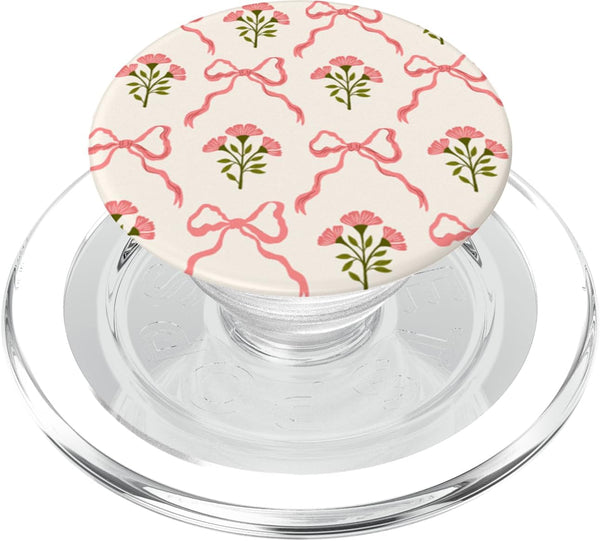 PopSockets Floral Bow Phone Grip Coquette Bloom PopGrip for MagSafe