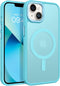 BENTOBEN Magnetic iPhone 13 & 14 Case, Lake Blue Translucent Matte Phone Cover Compatible with MagSafe