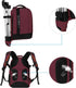 MOSISO Wine Red Camera Backpack, DSLR/SLR/Mirrorless Case with Padded Shockproof Inserts & Tripod Holder for Canon,