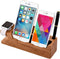 MOOZO Bamboo Wood Desktop Charging Dock Station Charger Holder for iPhone 16 15 14 13 12 11 Pro Max Apple Watch