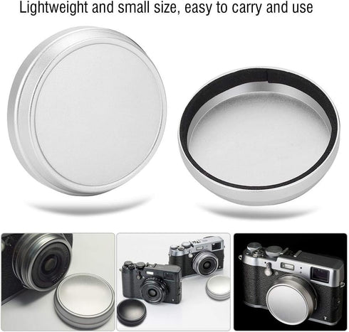 Professional Metal Front Lens Cap Portable Universal Cover for Fujifilm X100 X100S X100T Photography Accessory