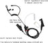 Replacement Coil Audio Tube - 10Pcs Twist On Acoustic Tube with Mushroom Earbuds for Two Way Radio
