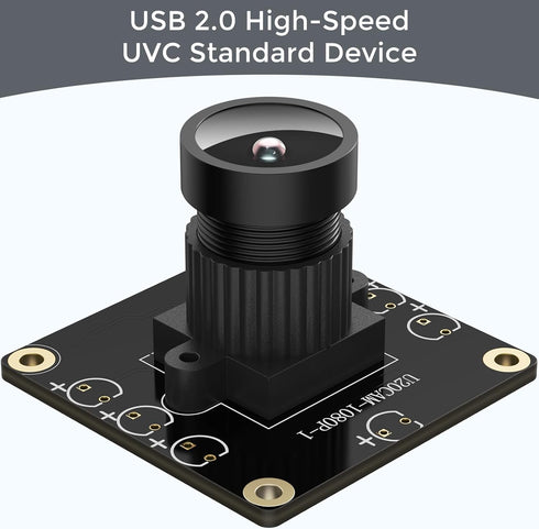 innomaker 1080P USB2.0 130 UVC Camera, Wide Angle Camera, Plug & Play for PC, Raspberry Pi, Jetson Nano and SBCs.