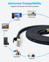 8 1.5ft 3ft 6ft 10ft 15ft 20ft 25ft 30ft 40ft 50ft 65ft 100ft 40Gbps RJ45 (1.5ft DDMALL CAT Ethernet Cable, Flat LAN