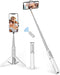 ATUMTEK Selfie Stick Tripod, 3-in-1 Extendable Aluminum Phone Tripod with Detachable Bluetooth Remote,