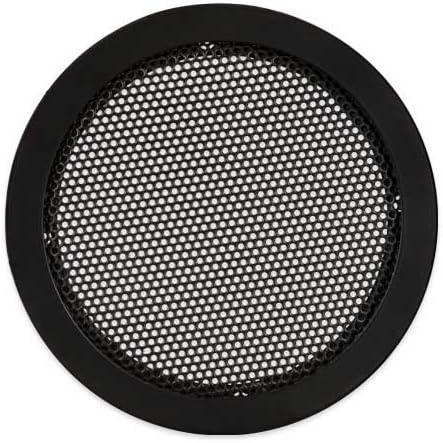 Goldwood Snap On 4" Subwoofer Grille Steel Mesh Speaker Woofer Grill Black (SG-M4)