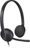Logitech H340 USB Headset - Stereo USB for Windows & Mac, Black - Perfect for clear audio and comfort.