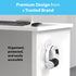 TotalMount Headphone Hanger – Premium White Headphone Hook, One Pack, Includes Removable Adhesive Strips for Easy