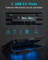 KeiBn Laptop Cooling Pad, Gaming Laptop Cooler with 2 Fans, 5 Height Stands, 2 USB Ports for 10-15.6 Inch Laptops