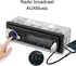 Bluetooth Car Radio Autoradio, Voice Control Audio Player, Dual Connection Handsfree USB2.0 CD Stereo Receiver with LED