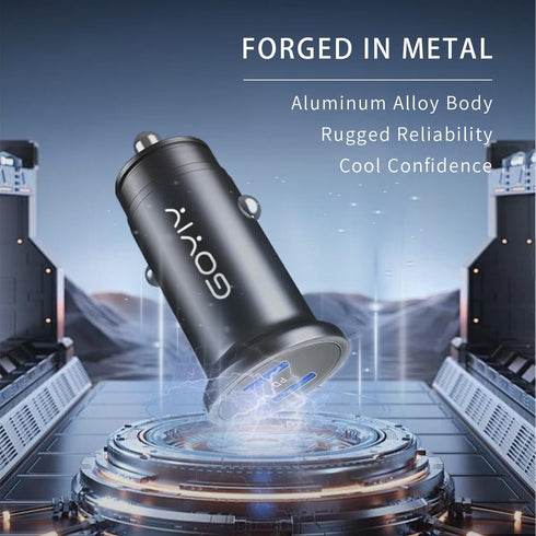 USB C Car Charger with 60W Braided USB C Cable 3ft, 2-pack, Mini 60W USB C Fast Charging Cigarette Lighter, Dual PD3.0