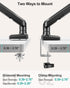 MOUNT PRO 13-32 inch Grommet 4.4 22lbs Single Monitor Desk Mount, Adjustable Full Motion Monitor Arm, Computer Monitor