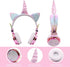 Unicorn Kids Headphones - Wireless Bluetooth Headset w/Mic, Adjustable Over-Ear Design for Smartphones, Tablets &