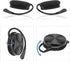 GEEKRIA Wired Clip On Ear Headphones, Portable Hook On with Microphone, Compatible with Android, MAC, Windows