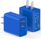 2 Pack USB C Charger, 20W PD Fast Dual Port Plug Type C Charger, Compatible for iPhone 14 Plus/Pro/Pro Max/13 Pro