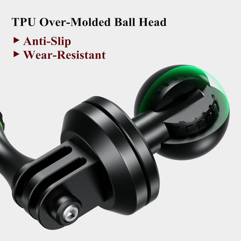BRCOVAN Aluminum Alloy Tripod Mount Adapter with 1'' Ball, Compatible with RAM Mounts B Size