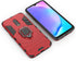 OnePlus 7, OnePlus 6T Case (Red) - Metal Ring Grip Kickstand Shockproof Hard Bumper, Dual Layer Rugged Cover