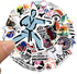 Taekwondo Stickers, 50 Pcs Martial Arts Black Belt Self-Protection Decals for Laptop, Water Bottle, and Party Supplies