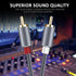 Goalfish 10M/32FT RCA Cable, 2RCA Male to Male Stereo Audio Cables, Hi-Fi Sound, Shielded, Grey for Home Theater