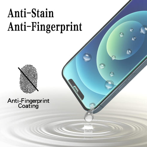 [2 Pack 12 12 MAYtobe Screen Protector for iPhone and iPhone Pro Tempered Glass Film, Bubble Free, Case Friendly, Easy