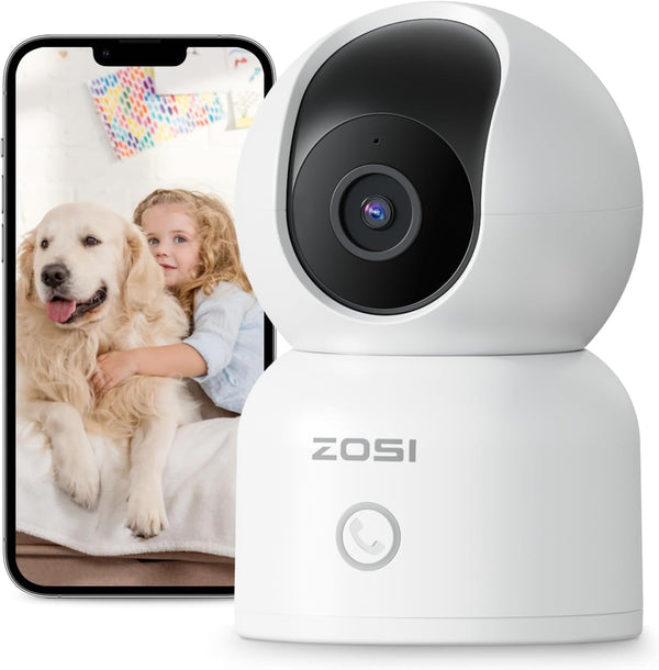 ZOSI C518 4MP Indoor Pan/Tilt Smart Home Security Camera for Pet Dog Baby