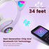 Kid Headphones for School, Wireless Bluetooth Headphones with Microphone, Violet