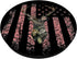USA Flag Pink Black Background PopSockets - Women Girls Deer Hunting Camo Swappable Grip
