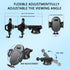 Universal Car Phone Holder Mount, Hands-Free Dashboard Windshield Air Vent Phone Holder for All Smartphones