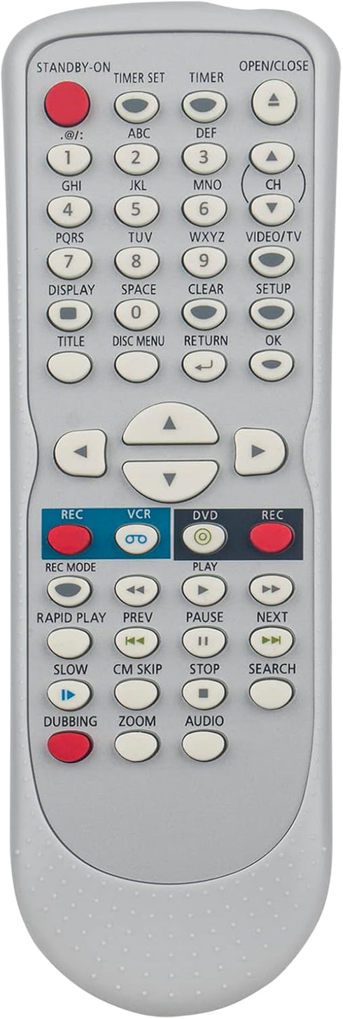 ECONTROLLY NB654 Replaced Remote Control fit for Funai VCR/DVD Player Recorder NB654UD SV2000