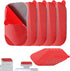 lasuroa 10pcs Dash Cam Adhesive Pad, Heat-Resistant Square Windshield Sticky Pads with Electrostatic