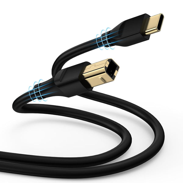 Printer Cable 6FT, USB B to USB C Printer Cable, Type B