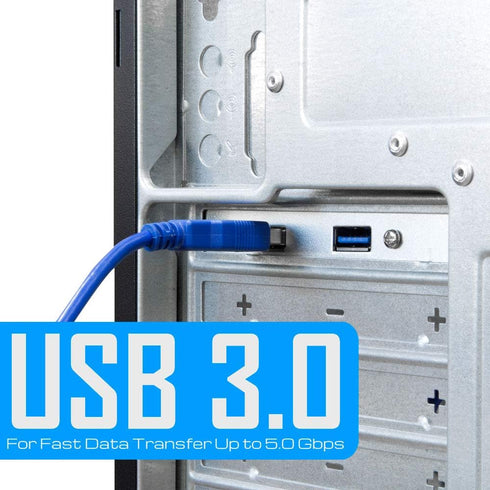 Kingwin USB 3.0 PCI Bracket Cable with Dual Ports, 20-Pin to USB 3.0 Adapter for Desktop PC