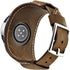 Compatible with Samsung Galaxy Watch 46mm/Galaxy Watch 3 45mm/Gear S3 Frontier/Classic, 22mm Genuine Leather Cuff Strap