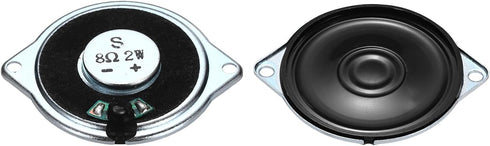 uxcell 1 2W 8 Pcs Ohm Small Speakers Metal Ear Shell Internal Micro Magnet Speaker for Mini Speakers DVD EVD Multimedia