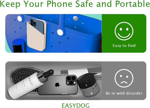 Silicone Phone Holder for Bogg Bag, Momlife Bag Charms Compatible with All Bogg Bags, Find Your Phone in a Secone with Phone Holder for Bogg Bag
