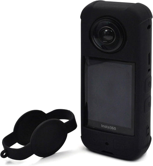 Sports Camera Accessory Kit for Insta360 X3, Hard Case, Silicone Protector, Lens Protector