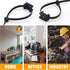 XVTHOAKU Kit-50 50 8" 50 Black Cable Zip Tie Mounts Pcs Cable Zip Tie Saddle Type Mounts Base with Pcs Cable Ties