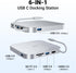 JESWO 6-in-1 M4 4K@60Hz 3 3.0 M4/M4 USB-C Dock for Mac mini HDMI, USB C Hub Multiport Adapter with USB C to HDMI, USB