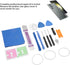 Back Glass Cover for Galaxy S23 Ultra, Replacement Back Door Cover with Camera Lens, Repair Tool Kit Included (Blue)