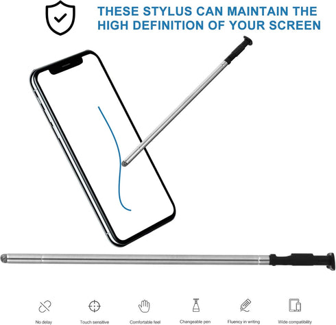 Hemobllo 2pcs Capacitive Stylus Pens - Touch Screen Pen Compatible for LG Stylo 4