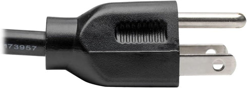 Tripp Lite Standard Computer Power Cord 10A, 18AWG, 4-ft. (NEMA 5-15P to IEC-320-C13) Black