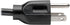 Tripp Lite Standard Computer Power Cord 10A, 18AWG, 4-ft. (NEMA 5-15P to IEC-320-C13) Black